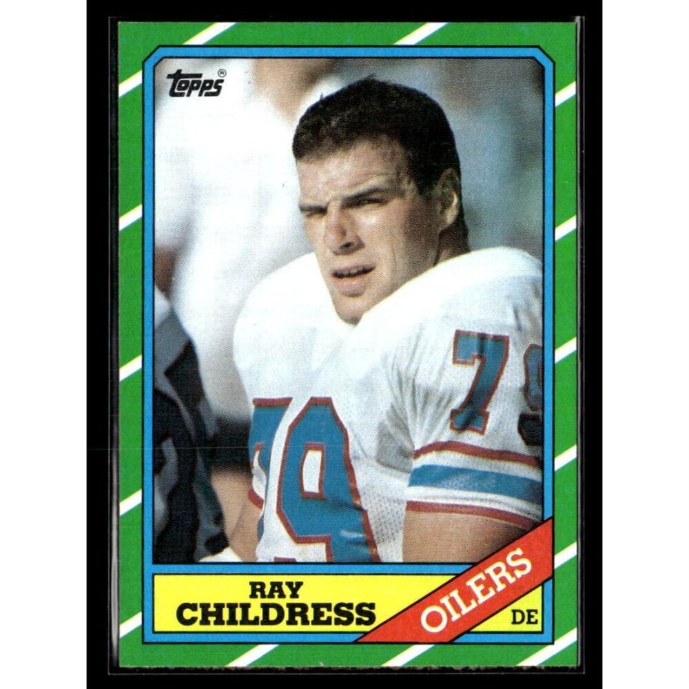 1986 Topps #357 Ray Childress Houston Oilers Rookie